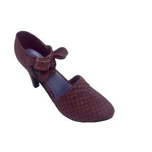 Just the Right Shoe Blush Mini Shoe 25020 Quilted Pump Bow Collectible